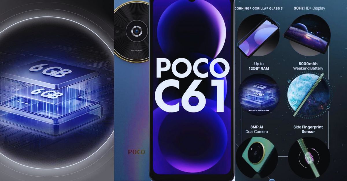 POCO C61 launch भारत में आ चूका है एक और तगड़ा स्मार्टफ़ोन यहाँ देखें पूरी जानकारी